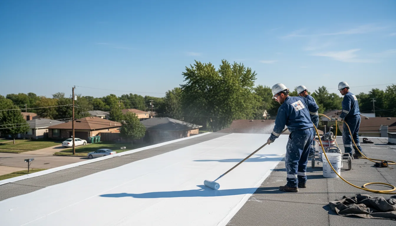 Commercial roof coating in New Canaan, CT near me
